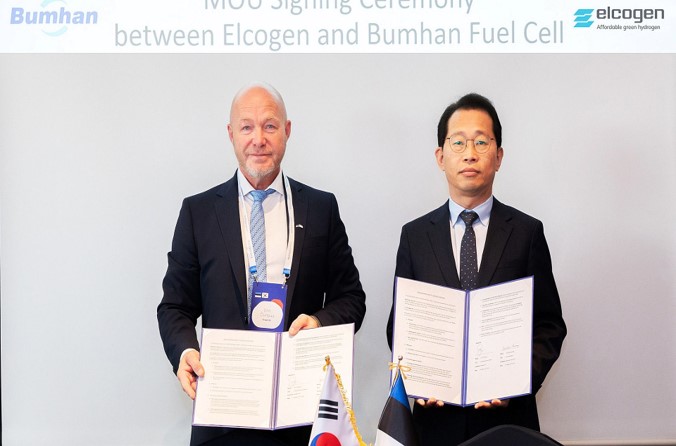 Elcogen announces MOU with Korean company Bumhan Fuel Cell Co.