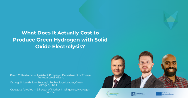 What Does It Actually Cost to Produce Green Hydrogen with Solid Oxide Electrolysis?